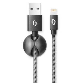 Kábel Aligator Premium USB/Lightning, 2m čierny


