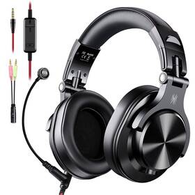 Slúchadlá OneOdio Slúchadlá Fusion A71M DJ s odnímateľným mikrofónom na ramienku čierna

