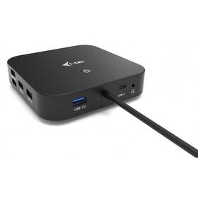 Dokovacia stanica i-tec USB-C HDMI DP with PD 100 W čierna

