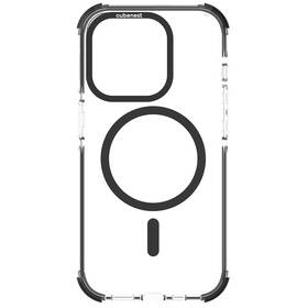 Kryt na mobil Cubenest MagPro Strong Guard s MagSafe na Apple iPhone 15 Pro čierny/priehľadný

