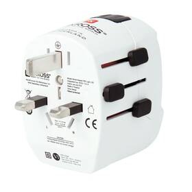 Cestovný adaptér SKROSS pre celý svet, USB/USB-C 45W biely

