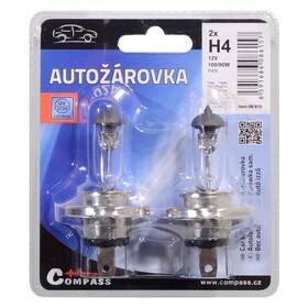 Autožiarovka Compass 08615 08615 12V H4 100/90W P43t (2 ks) 

