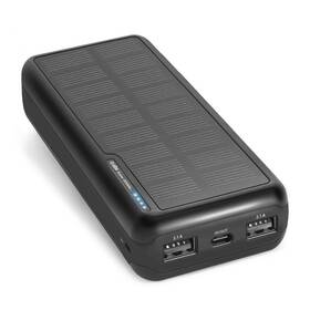 Powerbank SBS Solar 20000 mAh čierna

