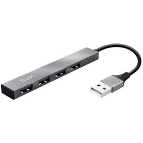 USB Hub Trust Halyx Aluminium 4-Port hliník
