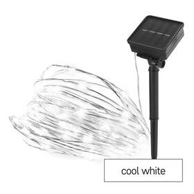 Vianočné osvetlenie EMOS LED nano reťaz, 120 LED, 12 m, studená biela strieborné

