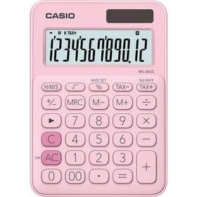 Kalkulačka Casio MS 20 UC PK - svetlo ružová 

