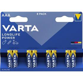 Batéria alkalická Varta AAA, LR03, blister 8ks 

