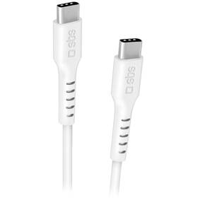Kábel SBS USB-C/USB-C, 25 W, 2 m biely

