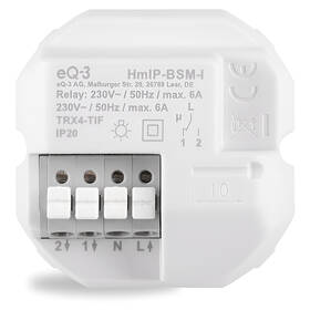 Spínač Homematic IP s meraním - 6A, zápustná montáž 

