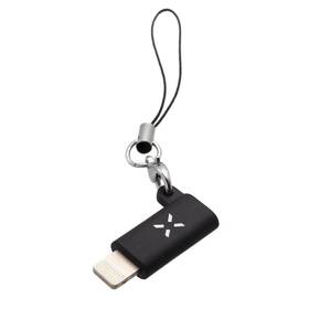 Redukcia FIXED MicroUSB / Lightning čierna

