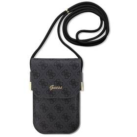 Taštička cez rameno Guess PU 4G Metal Logo Script čierne

