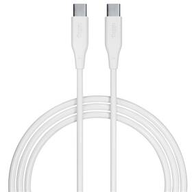 Kábel Allity AUC-02, 60W, USB-C/USB-C, 1m biely

