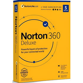 Softvér Norton 360 DELUXE 50GB CZ 1 užívateľ / 5 zariadení / 12 mesiacov (BOX) 

