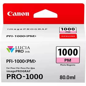 Cartridge Canon PFI-1000 PM, 80 ml, foto purpurová 

