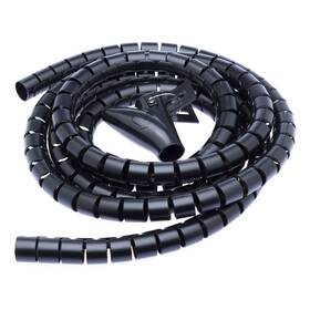 Trubice pre káble Connect IT WINDER, husí krk, 2,5m x 20mm čierna

