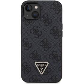 Kryt na mobil Guess 4G Strass Triangle Metal Logo na Apple iPhone 15 čierny

