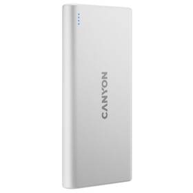 Powerbank Canyon 10000 mAh, Micro USB/USB-C biely

