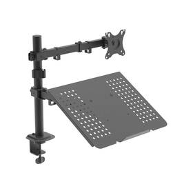 Držiak Akyga AK-MB-04, na monitor a NTB, pre uhlopriečky 15" až 32", nosnosť 20 kg čierny

