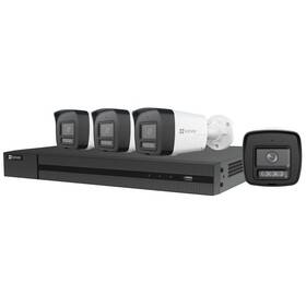 Kamerový systém EZVIZ X5K PoE KIT (NVR X5K + 4x kamera H3K PoE 4K) čierny/biely

