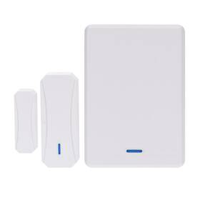 Hlásič pohybu Solight Smart WiFi, magnetický na dvere, napájanie zo zásuvky biele

