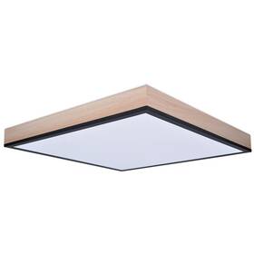 LED stropné svietidlo Solight 3000 lm, 40 W, 45 cm, s diaľkovým ovládaním drevené


