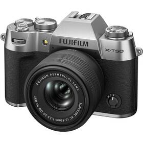 Digitálny fotoaparát Fujifilm X-T50 + XC 15-45mm f/3.5-5.6 OIS PZ strieborný

