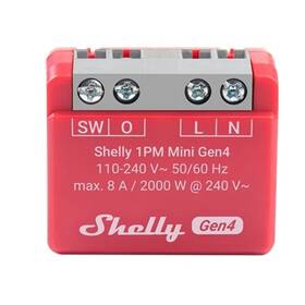 Modul Shelly 1PM Mini Gen4 Controller Zigbee/Matter červený

