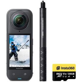 Outdoorová kamera Insta360 X5 Snowboard Bundle čierna

