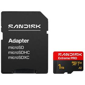 Pamäťová karta SANDISK 1TB UHS-I U3 (250R/170W) + SD apaptér 

