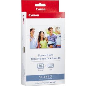 Fotopapier Canon KP36IP,10x15 cm, 36 listov pre Selphy biely

