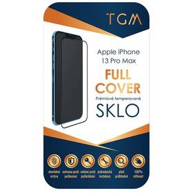 Tvrdené sklo TGM Full Cover na Apple iPhone 13 Pro Max čierne

