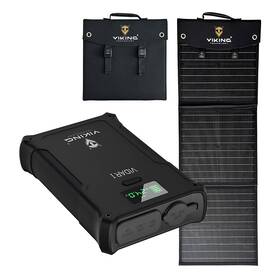 Powerbank Viking Set VIDAR I a solárny panel Viking L60 PD čierna

