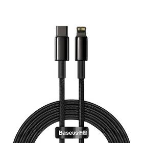Kábel Baseus Tungsten Gold USB-C/Lightning PD 20W 2m čierny

