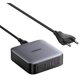 Nabíjačka do siete UGREEN 2x USB, 2x USB-C, 65W, GaN sivá

