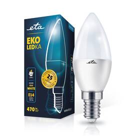 LED žiarovka ETA EKO LEDka sviečka 5,5W, E14, studená biela 

