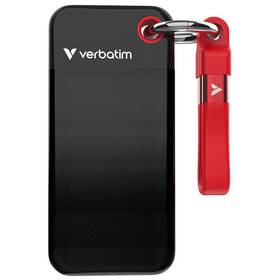 SSD externý Verbatim Pocket 2TB čierny/červený


