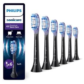 Náhradné hlavice Philips HX9056/88 (6 ks) čierna

