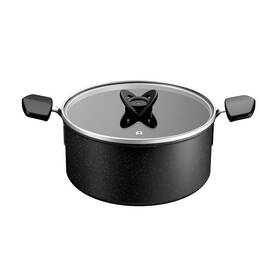 Hrniec s pokrievkou Tefal G3214602, 24 cm čierny

