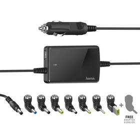 Sieťový adaptér Hama univerzálny pre notebook do auta, 15-19 V, 70 W, slim 

