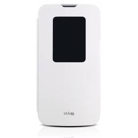 Puzdro na mobil flipové LG QuickWindow CCF-380 pro LG L90 biele

