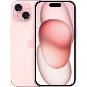 Mobilný telefón Apple iPhone 15 256 GB ružový 

