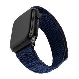 Remienok FIXED Nylon Sporty Strap na Apple Watch 42/44/45mm modrý

