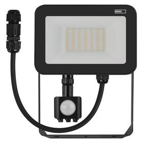 Reflektor EMOS INOVO 30W 3300LM PIR IP65 NW čierna farba
