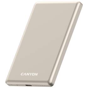 Powerbank Canyon OnPower 505 Slim MagSafe PD20W 5000 mAh béžový

