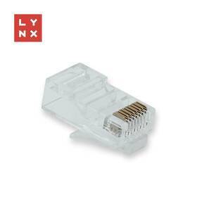 Koncovka Lynx UTP Cat6, 50µ, 100ks priehľadná


