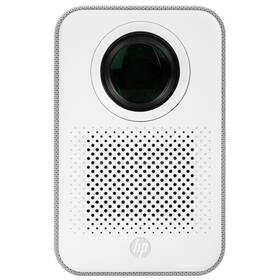 Projektor HP CC500 + skládané plátno 84" a Google 4K AndroidTV sivá farba
