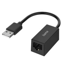 Redukcia Hama USB (M)/RJ45 (F) čierna farba
