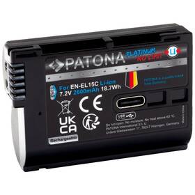 Batéria PATONA Platinum EN-EL15C 2600 mAh Li-Ion (Nikon) čierna

