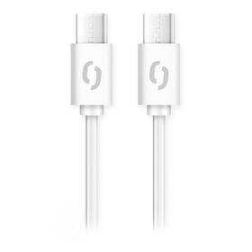 Kábel Aligator Power 65W, USB-C/USB-C, 3A, 1,5m biely

