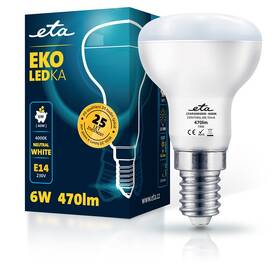 LED žiarovka ETA EKO LEDka reflektor 6W, E14, neutrálna biela 

